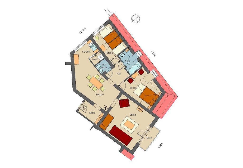 Corner Apartman Eger Chambre photo